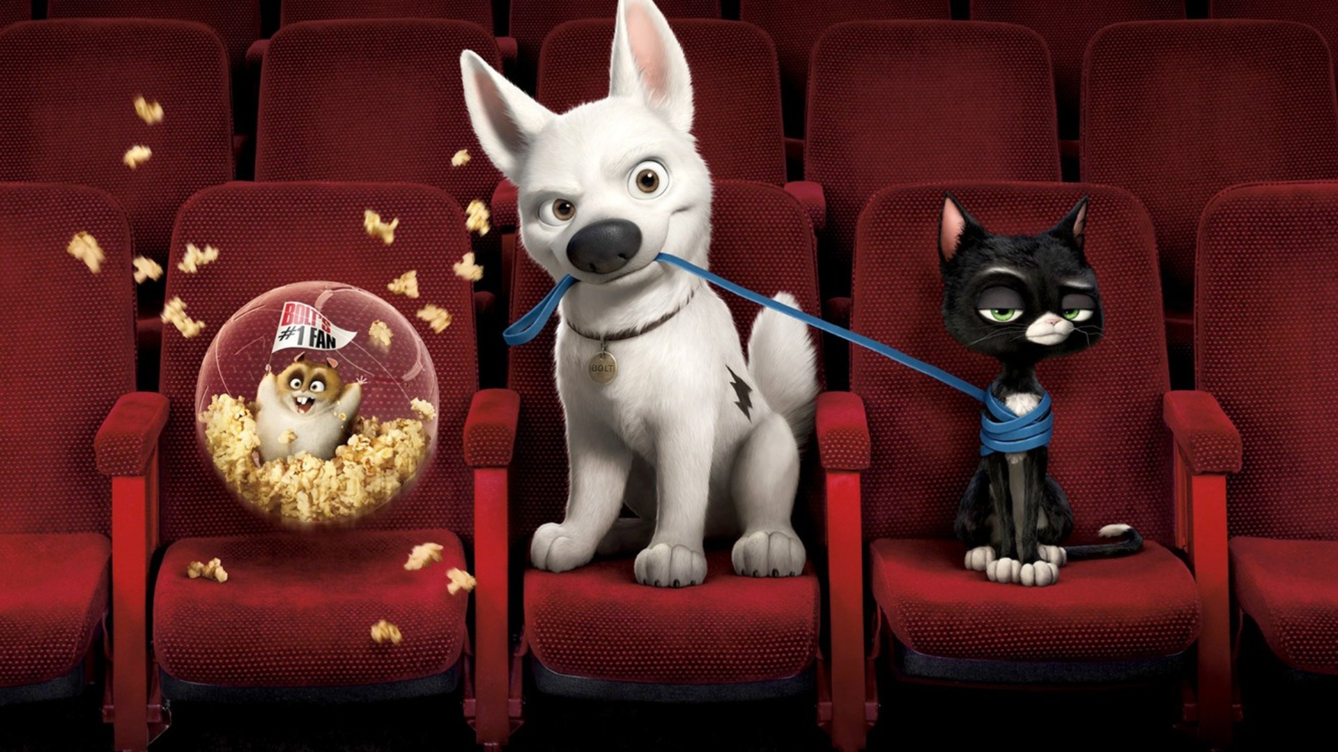 animales mascotas geniales en el cine bolt