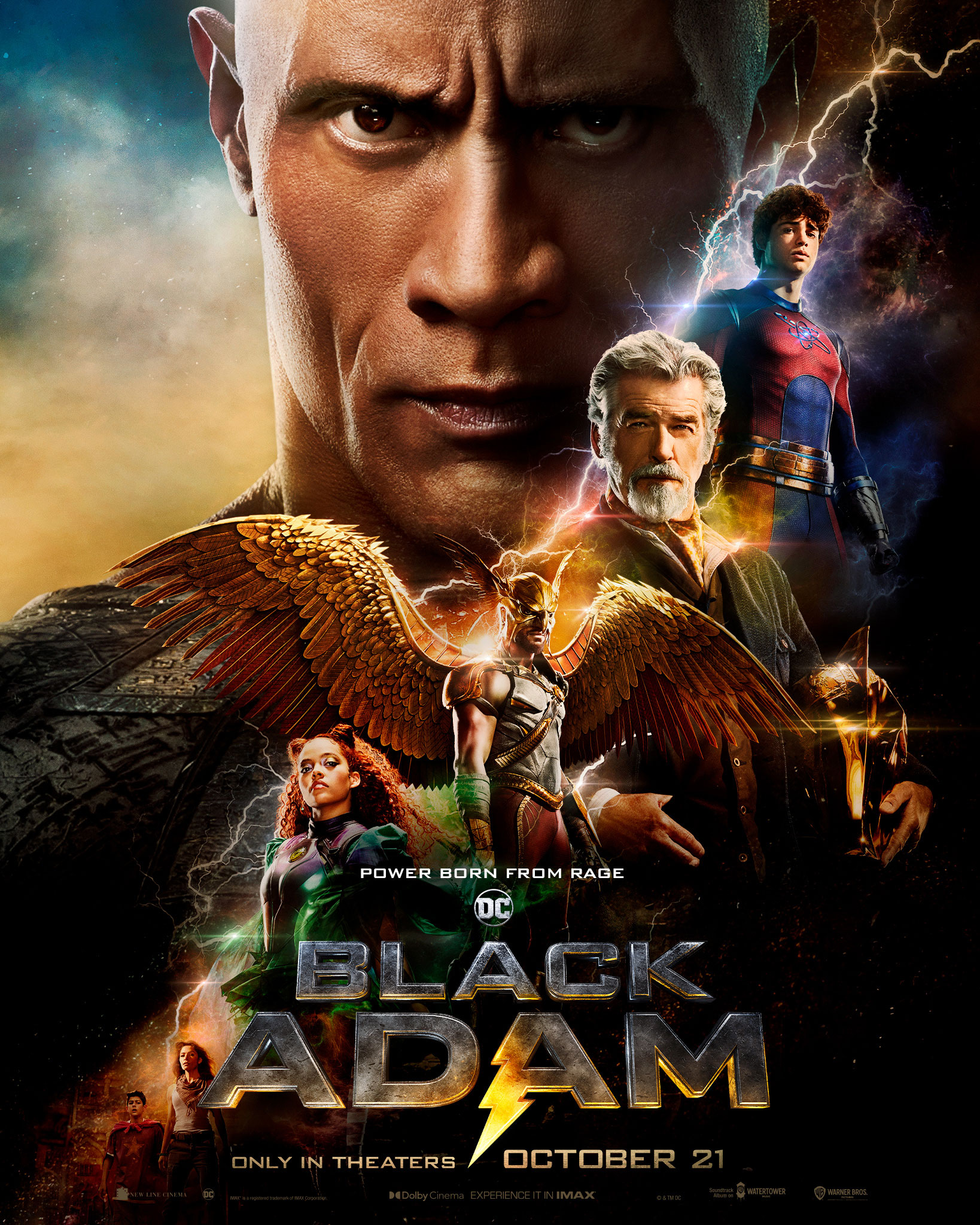 black adam nuevo poster estreno