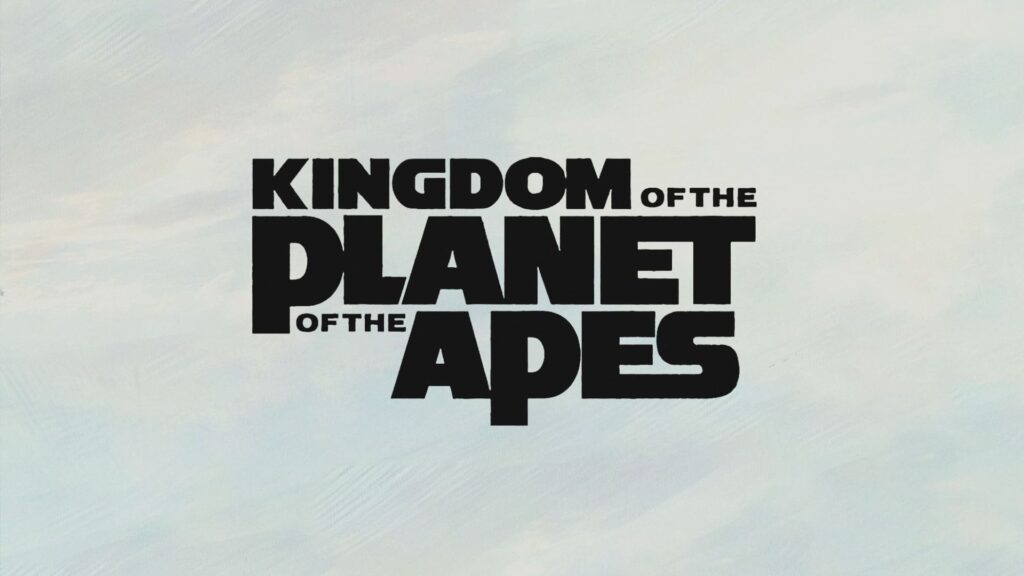 logotipo oficial de kingdom of the planet of the apes