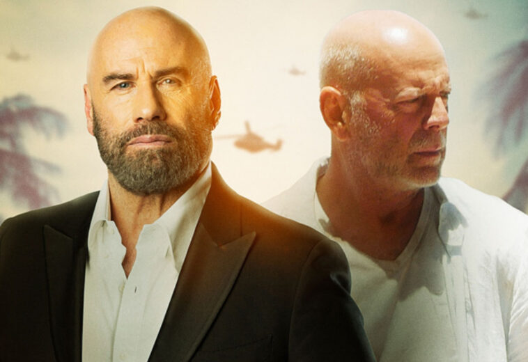 ¡Una reunión muy necesaria! Mira a Bruce Willis vs John Travolta juntos en Paradise City