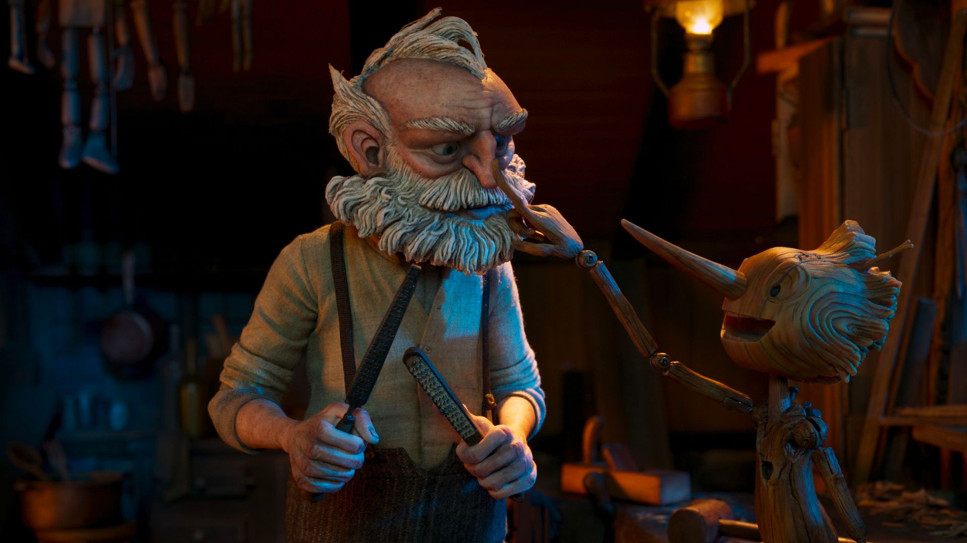 Geppetto y Pinocho película Óscar 