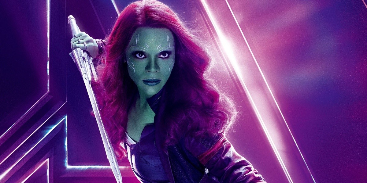 Zoe Saldaña Avengers Edgame Gamora