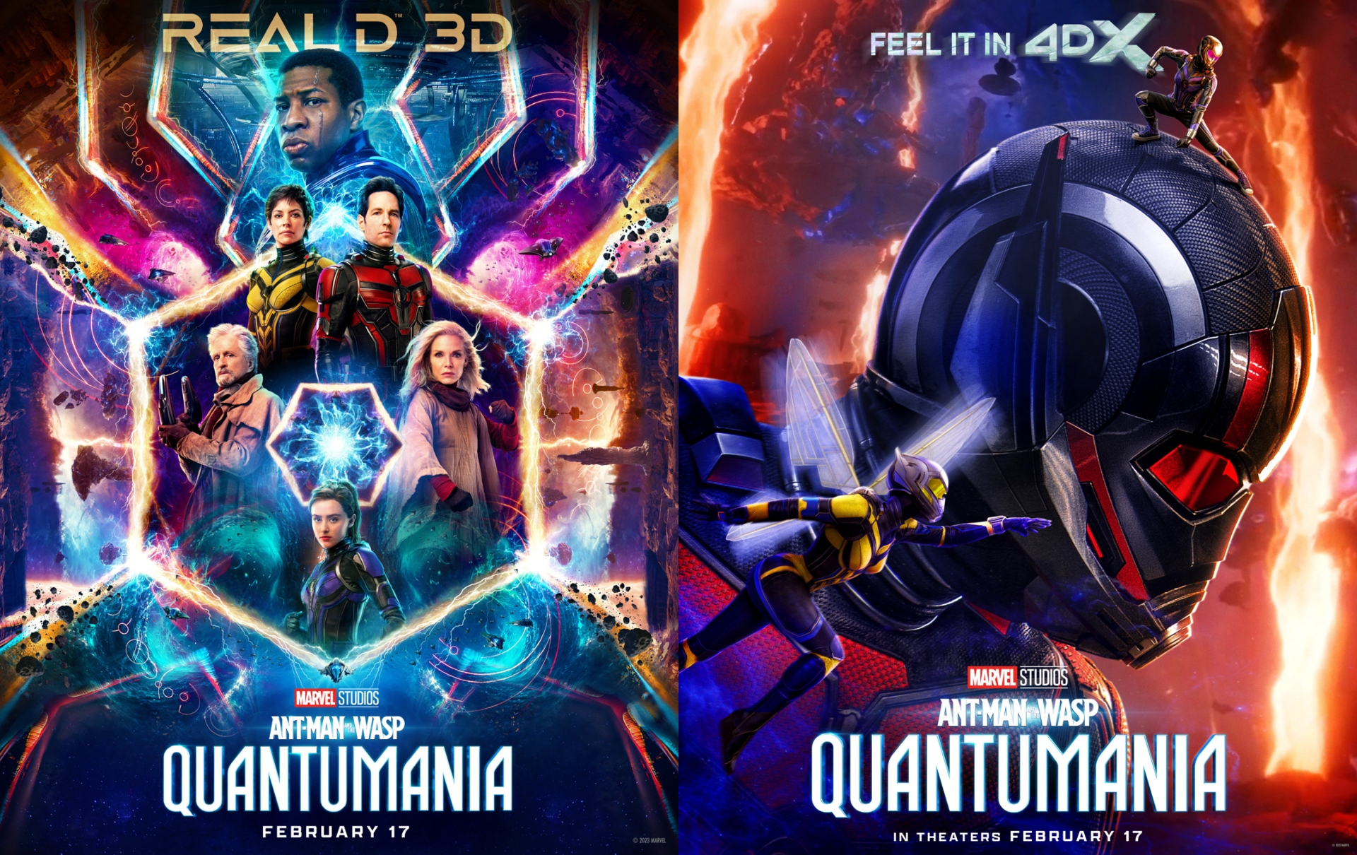 ant man quantumania nuevos posters real 3d 4dx
