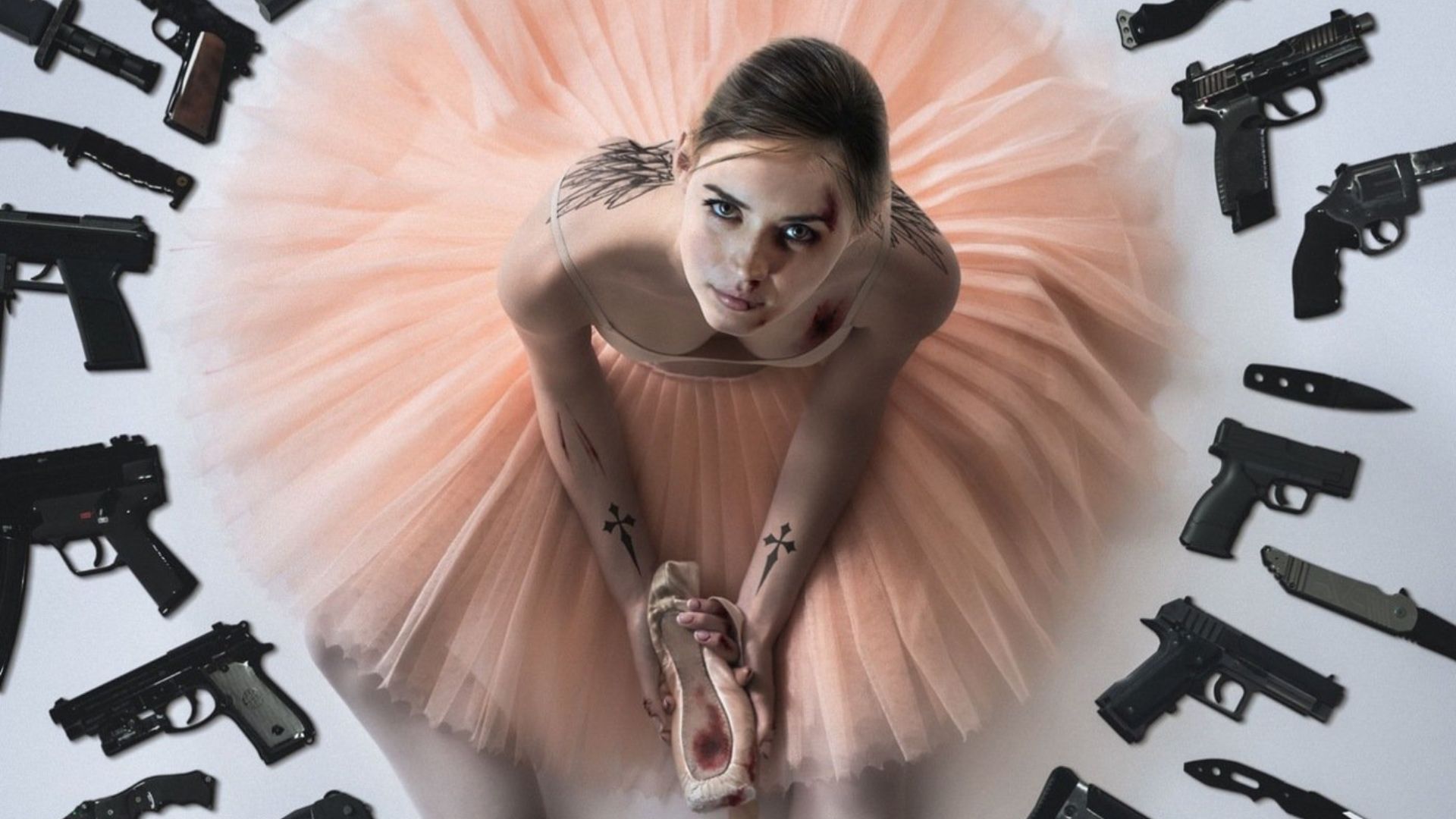 ballerina ana de armas escenas de acción con keanu reeves stills imagenes
