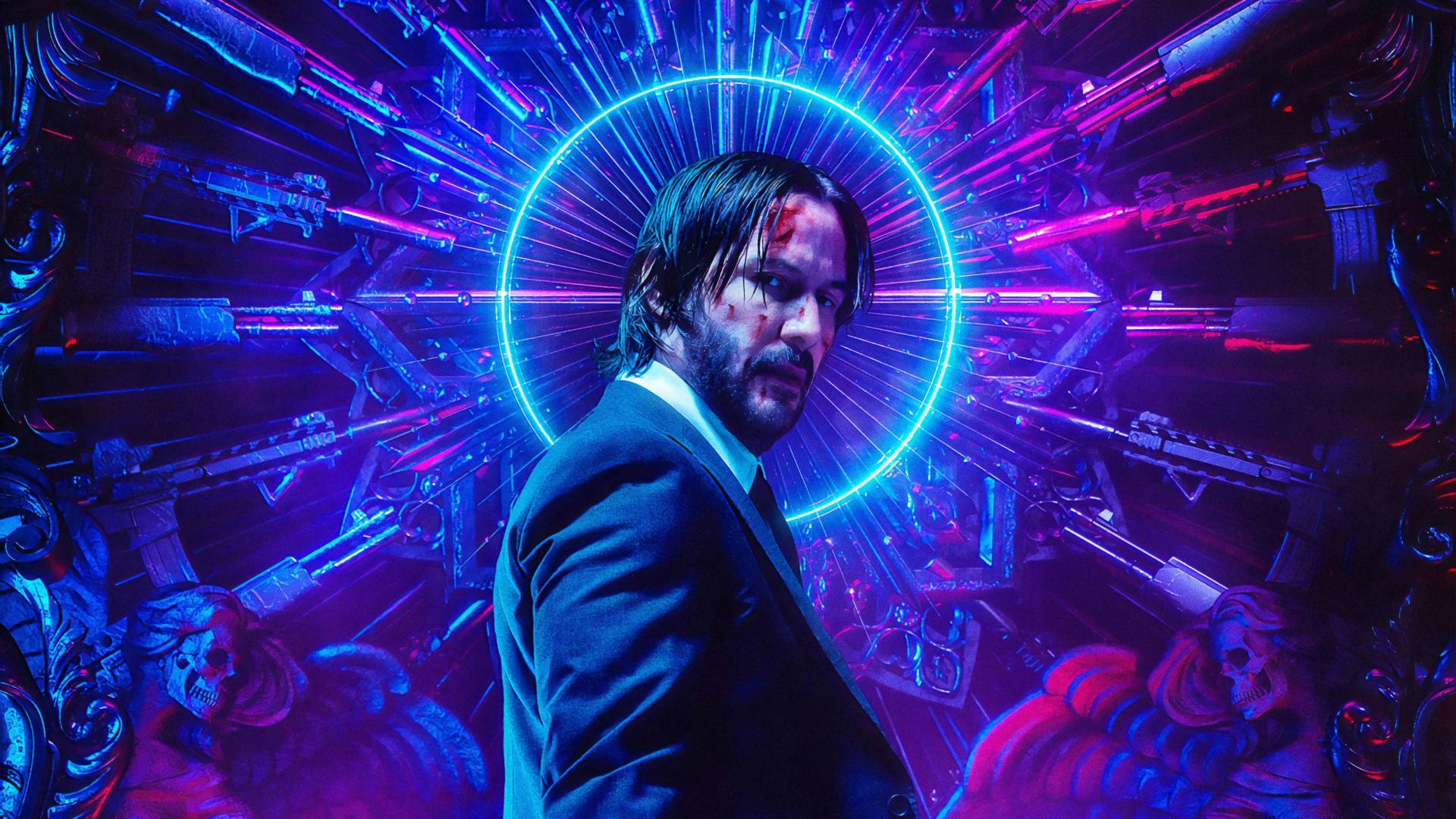 one-man-army-Keanu-Reeves-poster-luz-neon