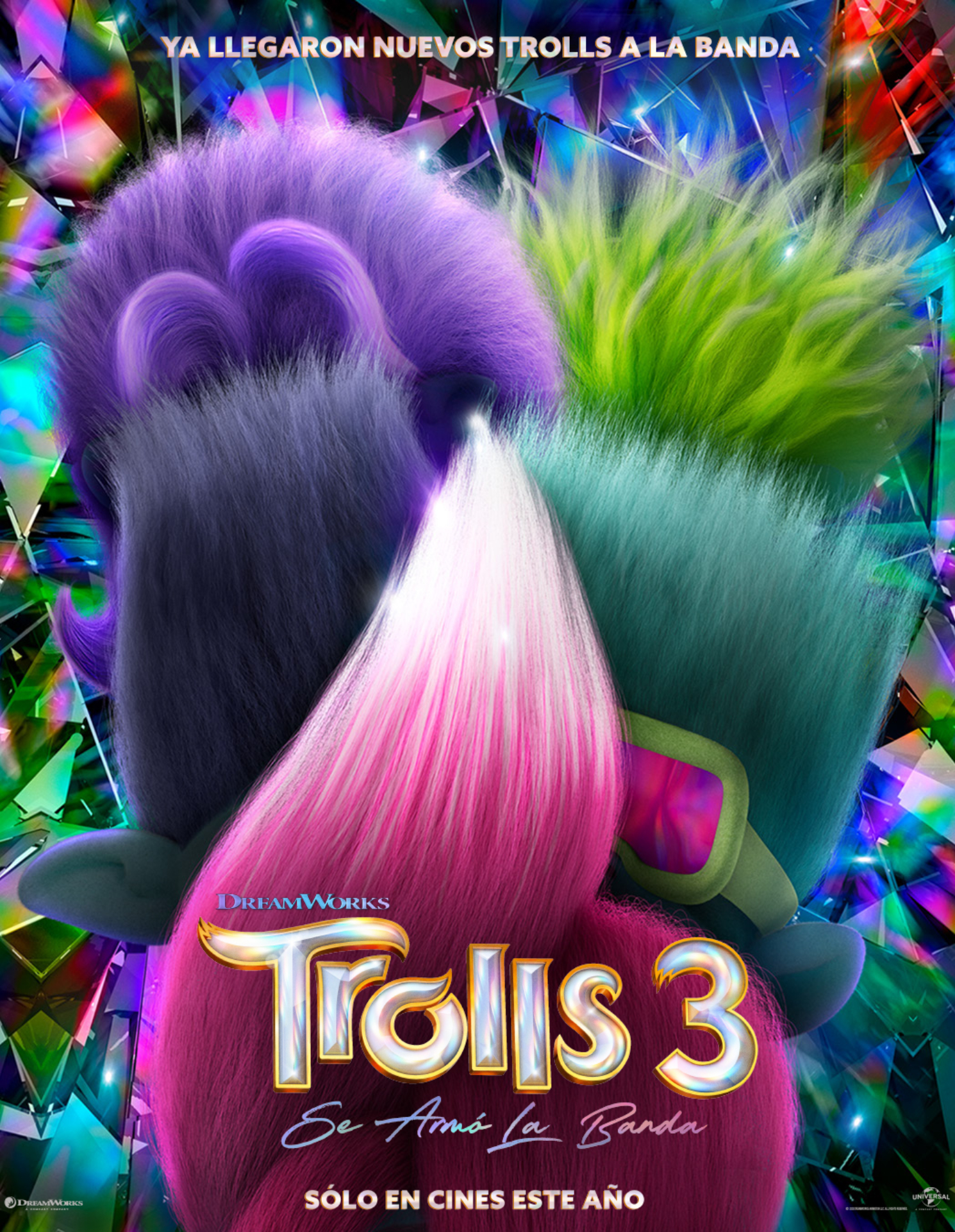 Póster oficial Trolls 3. Cr. Universal Pictures LATAM