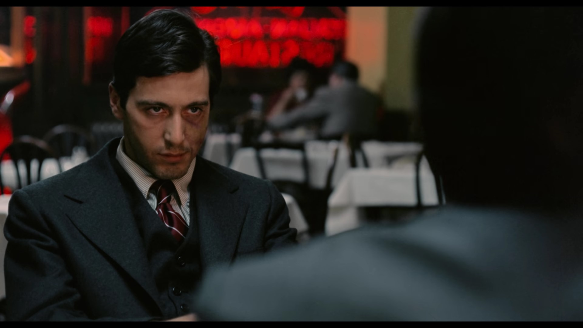 Al Pacino como Michael y Vito Corleone en El padrino