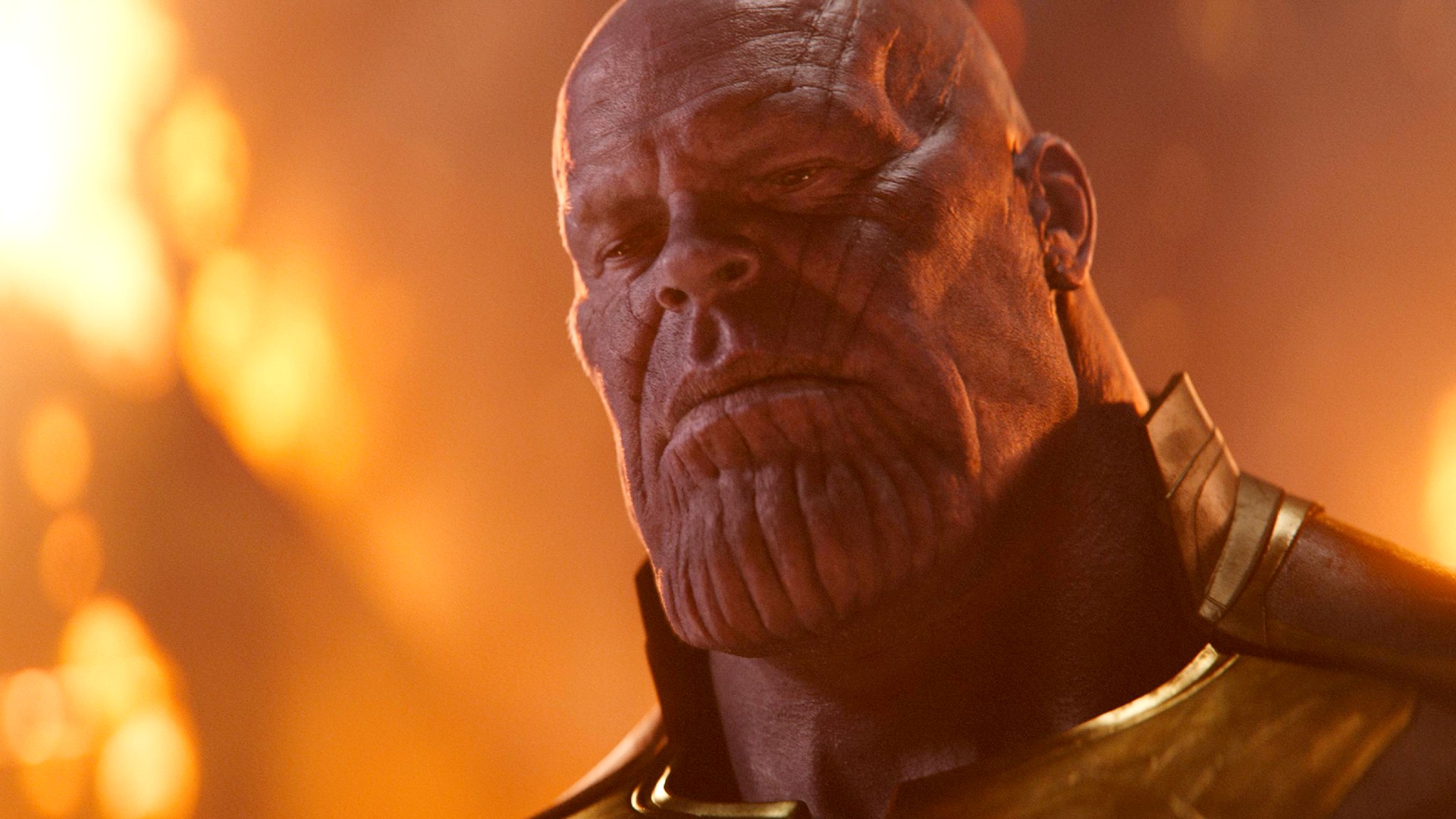 Thanos en la secuencia inicial Avengers Infinity War