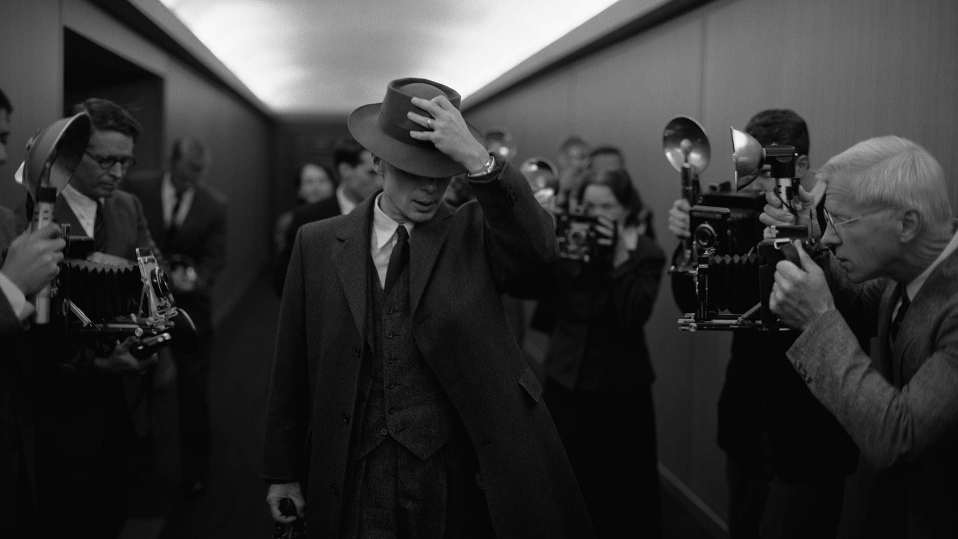 Cillian Murphy escenas blanco y negro película Christopher Nolan 