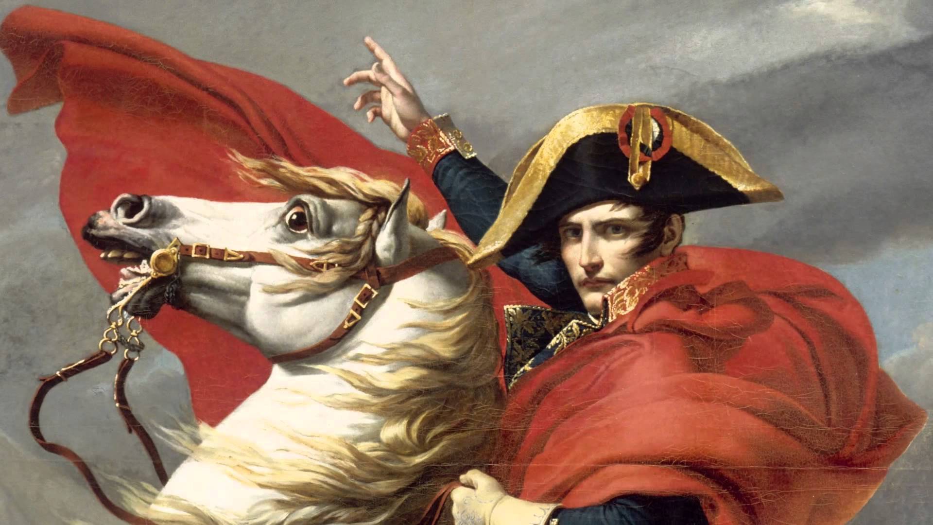 Cuadro Napoleón cruzando los Alpes de Jacques-Louis David