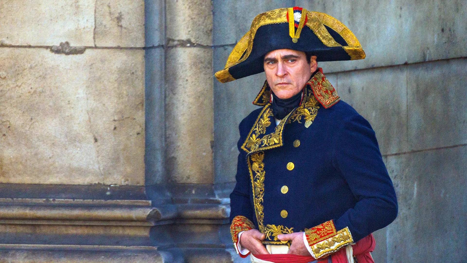 Joaquin Phoenix como Napoleóm Bonaparte en Napoleon de Ridley Scott