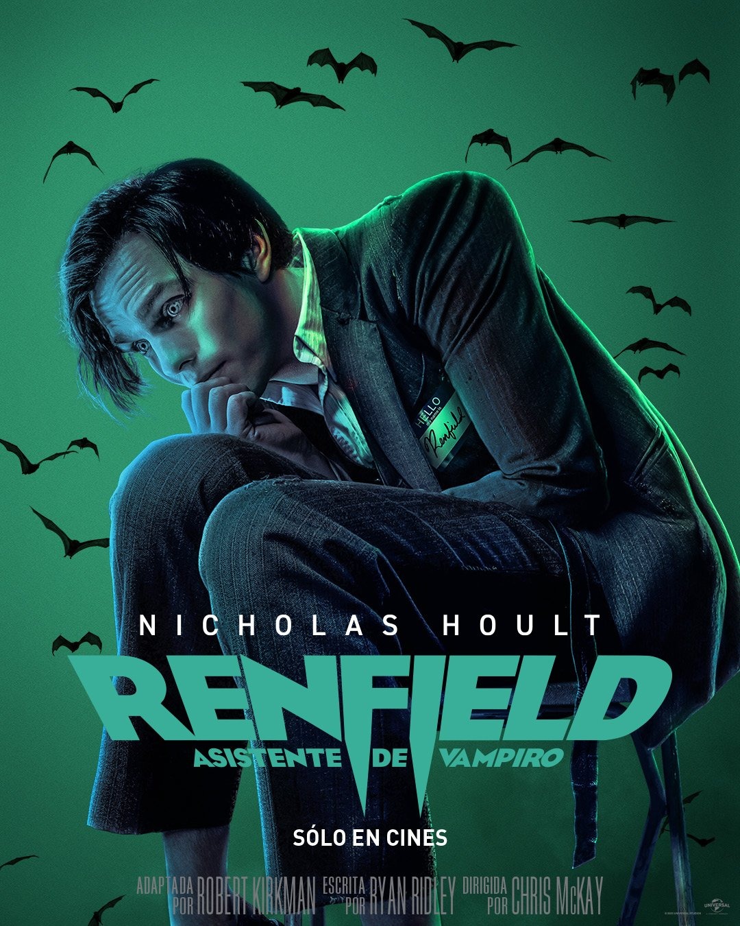 Nicholas Hoult en el papel de Renfield en película Renfield