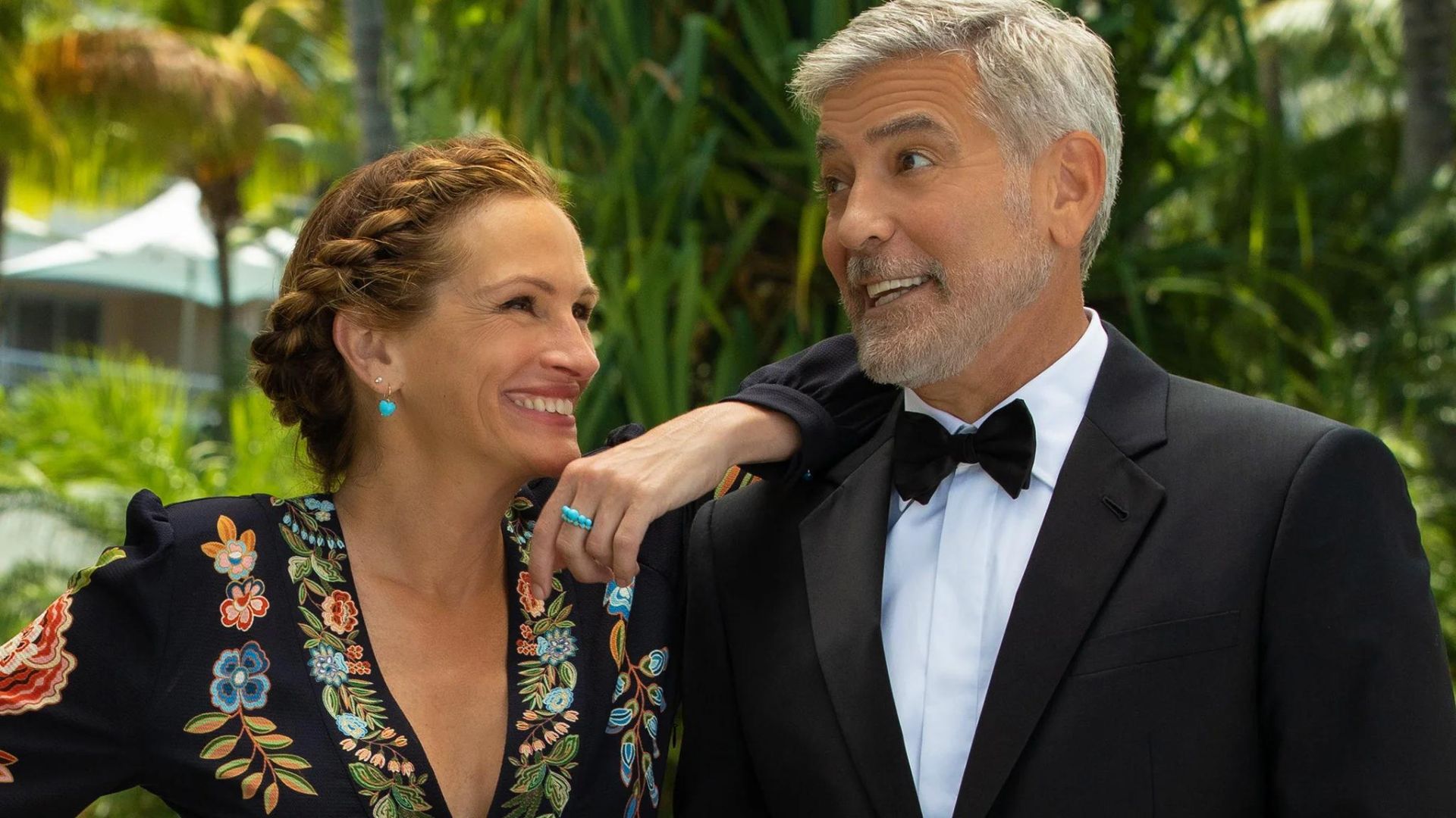 Julia Roberts y George Clooney en Pasaje al paraíso