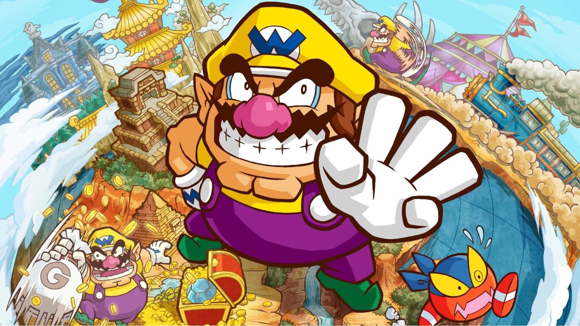 Imagen del videojuego de Wario, enemigo de Mario.