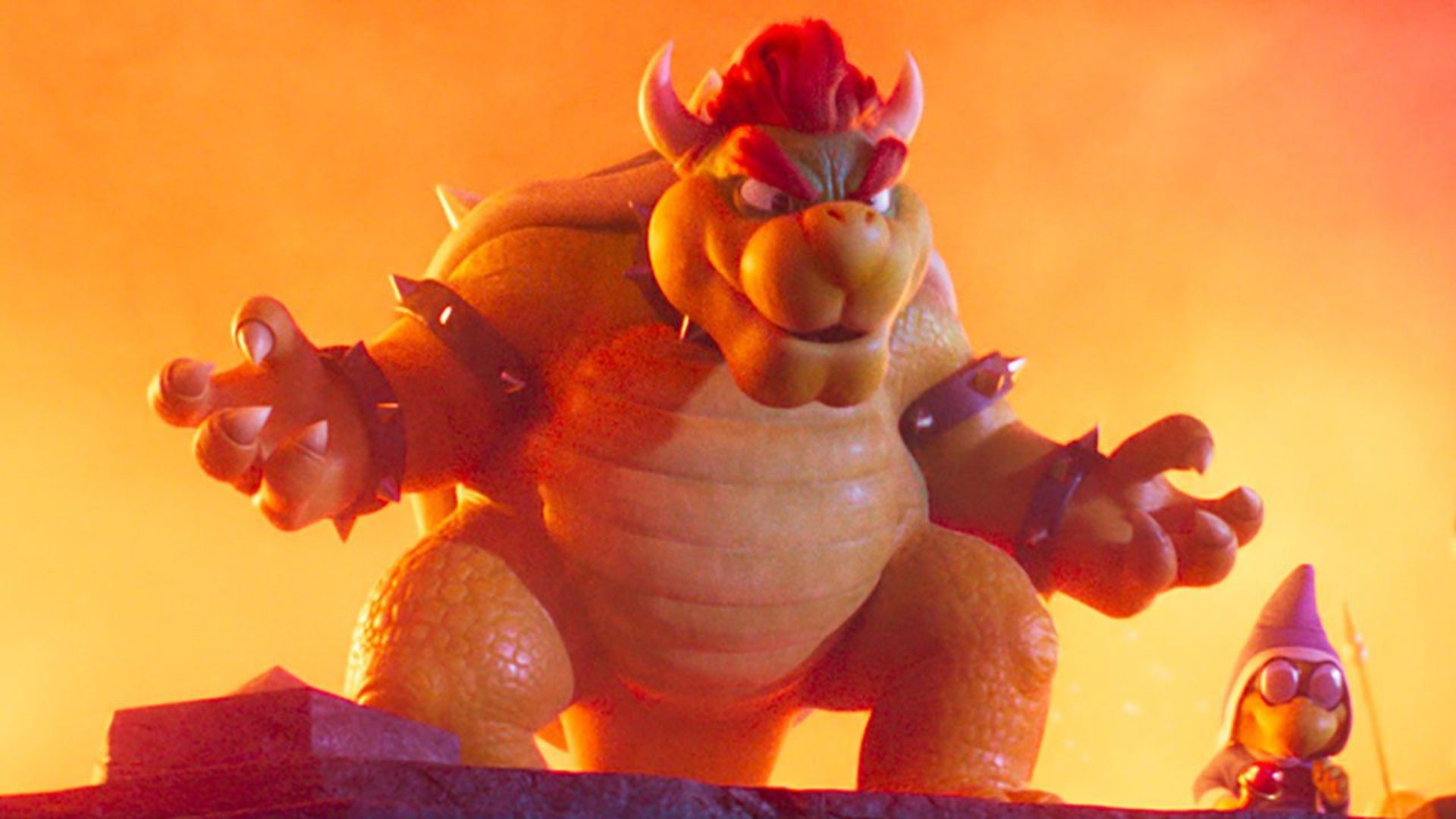 Bowser en una escena de la película animada de Super Mario Bros