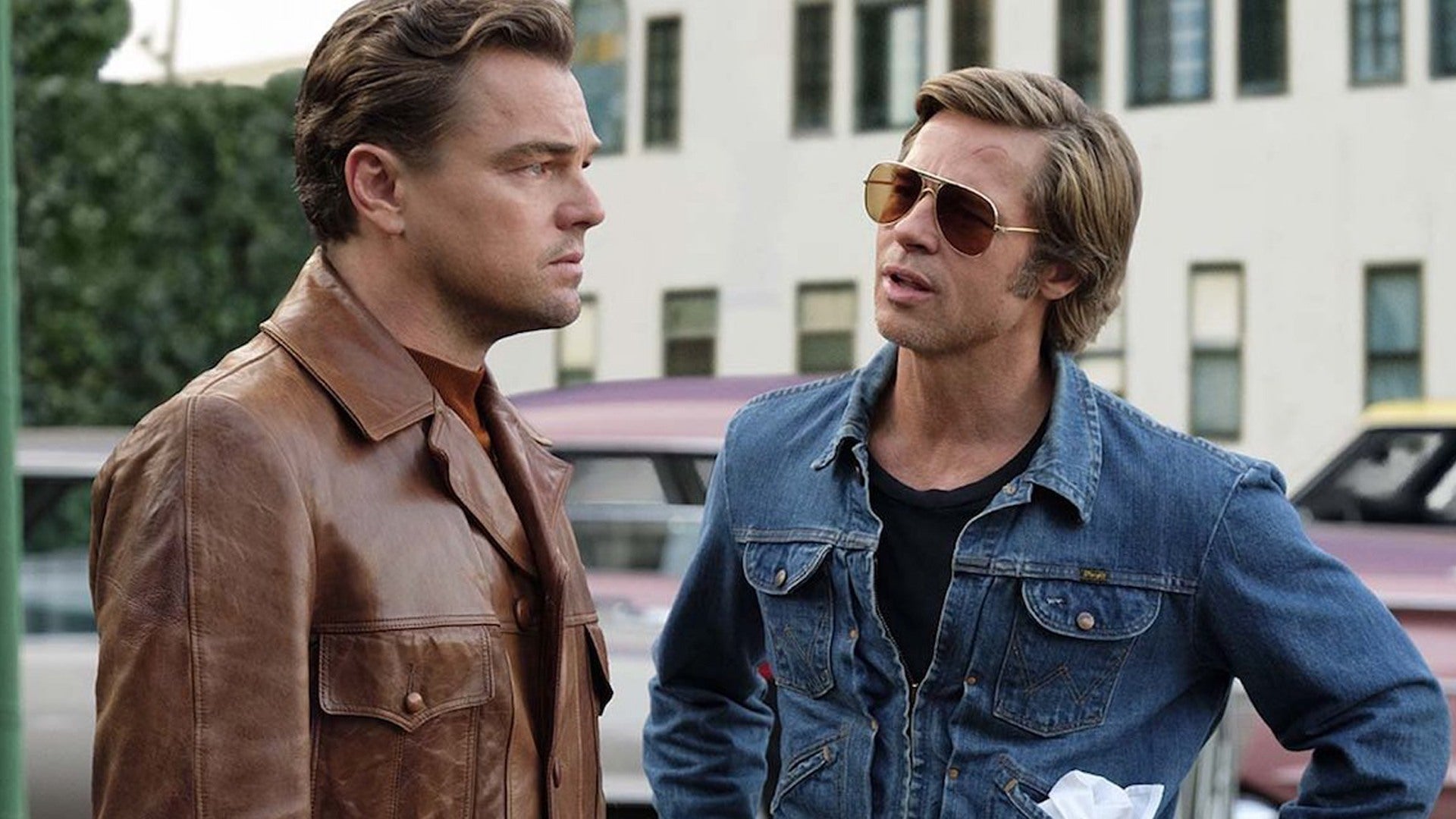 Leonardo DiCaprio y Brad Pitt en Había una vez en Hollywood de Quentin Tarantino