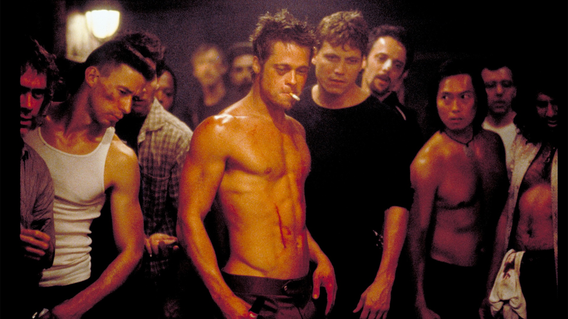 Brad Pitt en Fight Club de David Fincher