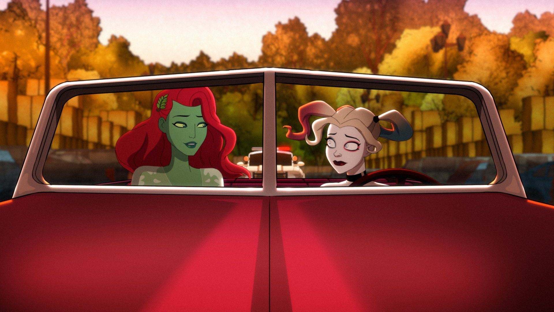 Poison Ivy y Harley Quinn en serie animada de Harley Quinn