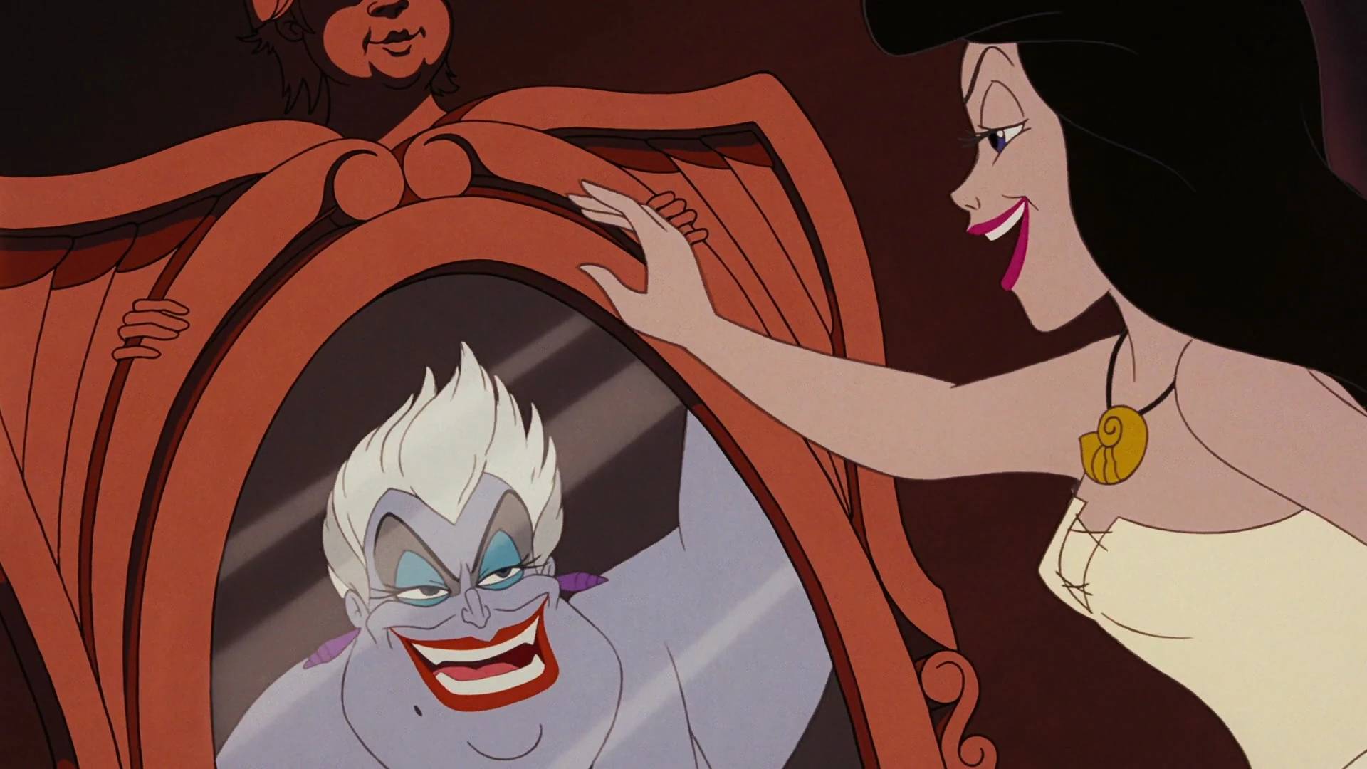 Vanessa y Ursula en La sirenita animada de Disney
