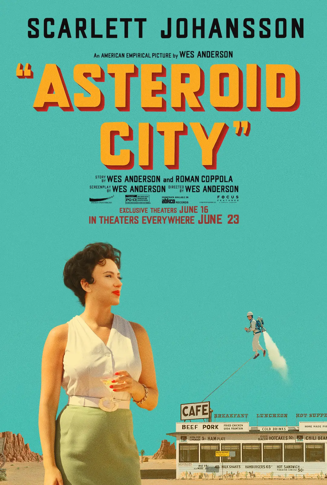 Scarlett Johansson Asteroid City póster 