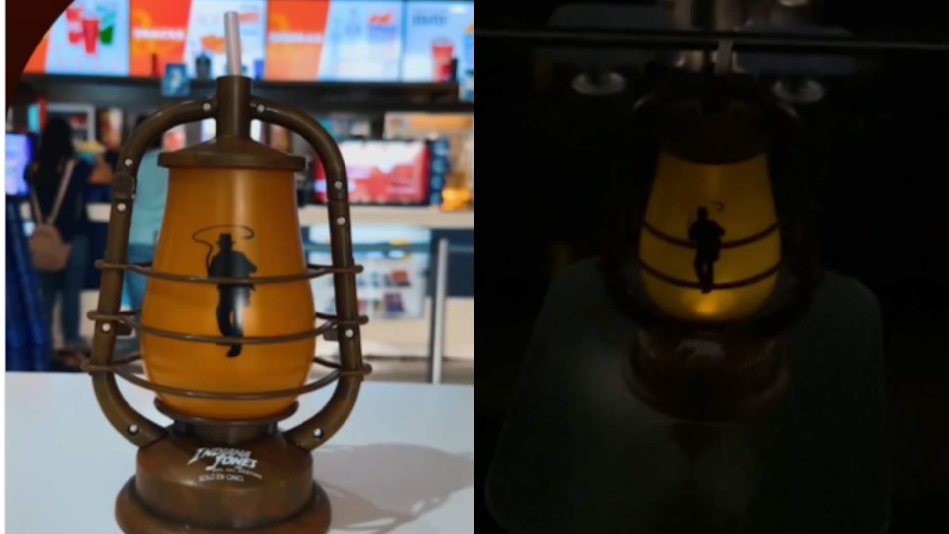 Indiana Jones y el dial del destino vaso coleccionable con Luces LED amarillas