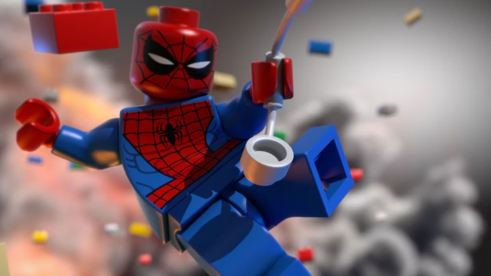 Spider-Man A través del Spider-Verso Lego niño animador