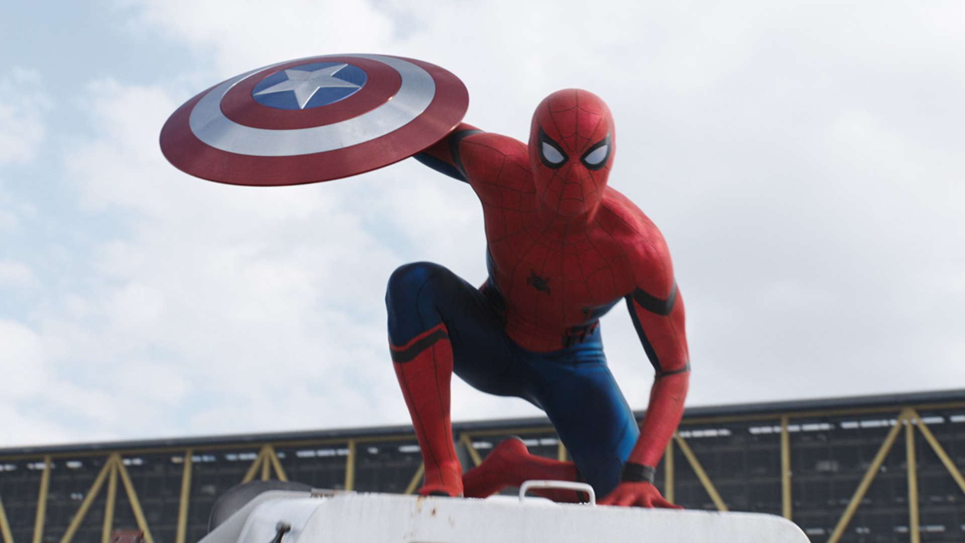 Spider-Man Civil War escudo Capitán América
