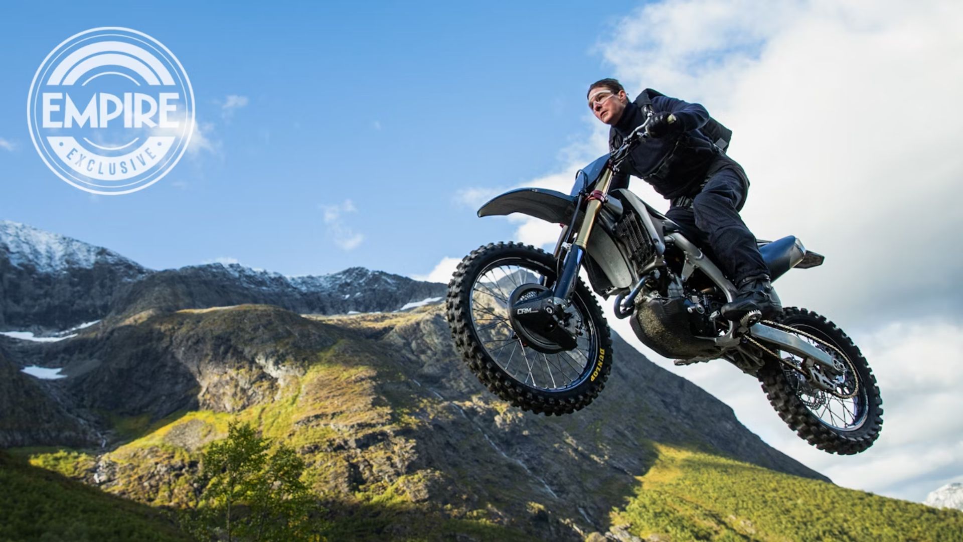 Tom Cruise Misión Imposible Sentencia mortal motocicleta stunt