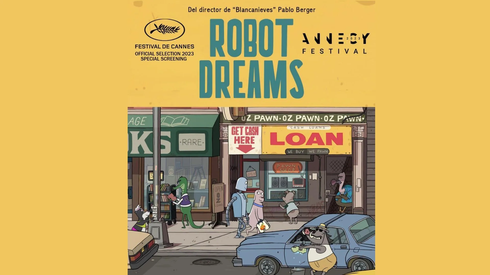 Tráiler oficial de Robot Dreams, la película española sin diálogos que te conmoverá