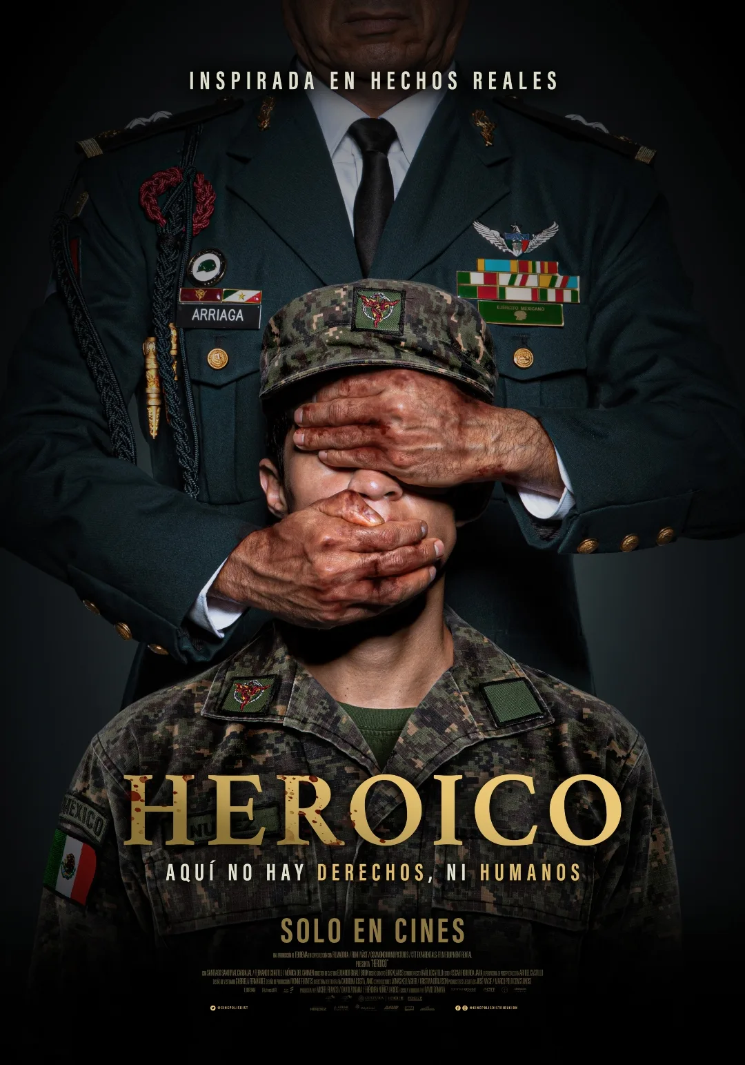 Heroico póster de la película mexican sobre el Colegio Militar 