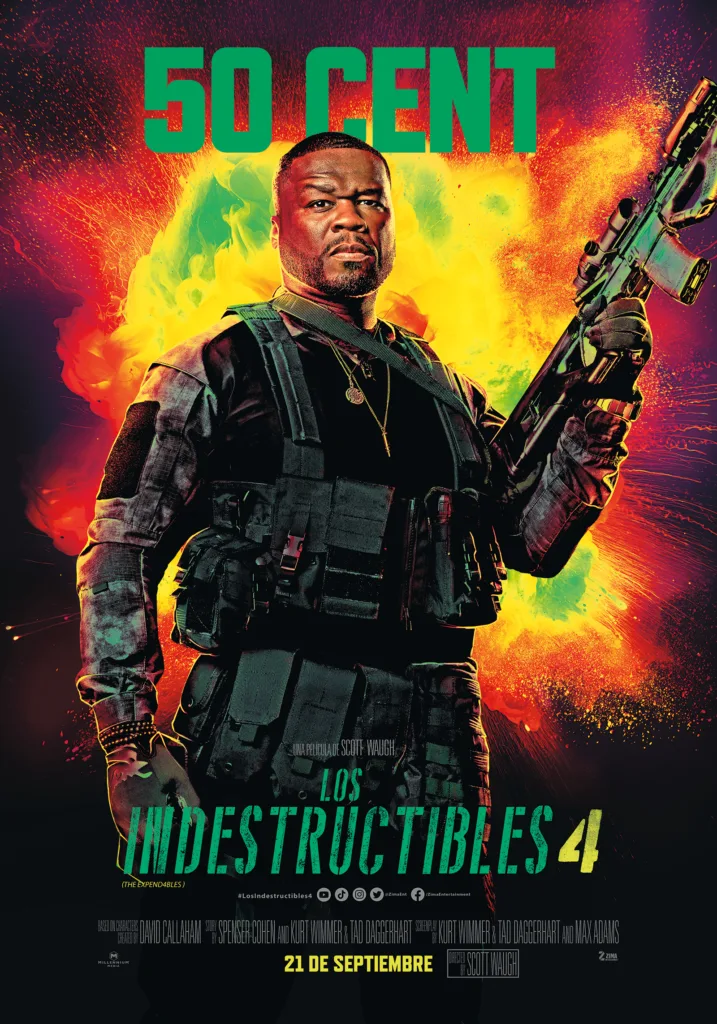 Poster oficial Cinemex «Los Indestructibles 4» 50 CENT