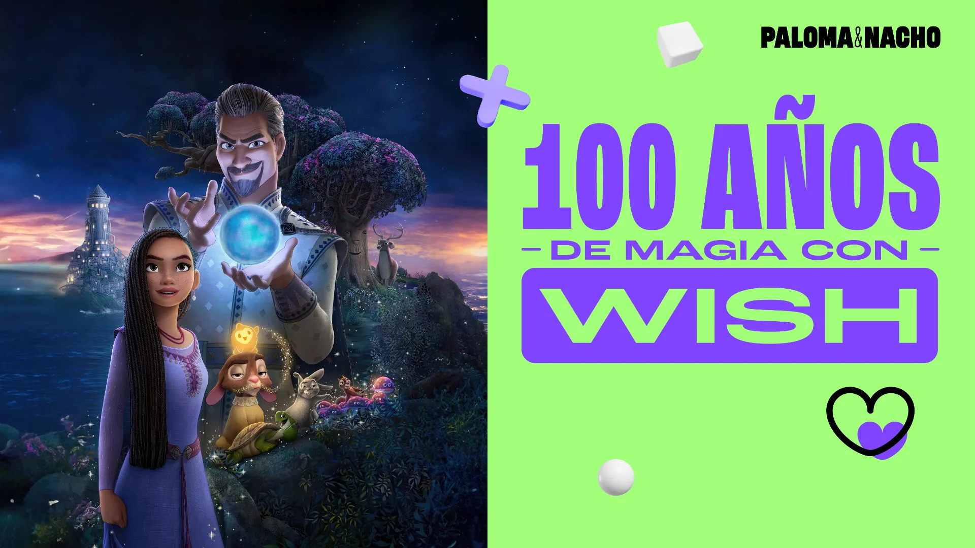 100 años de magia con Wish de Disney