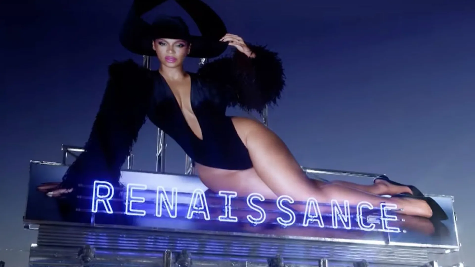 Renaissance de Beyoncé letrero