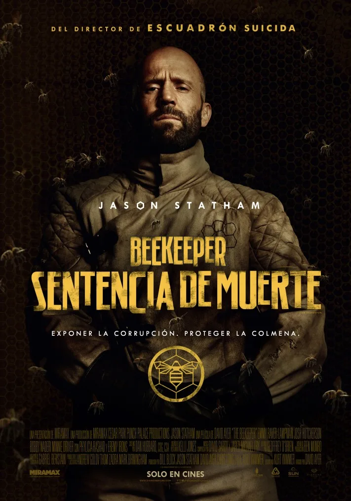 Beekeeper nuevo póster oficial Jason Statham