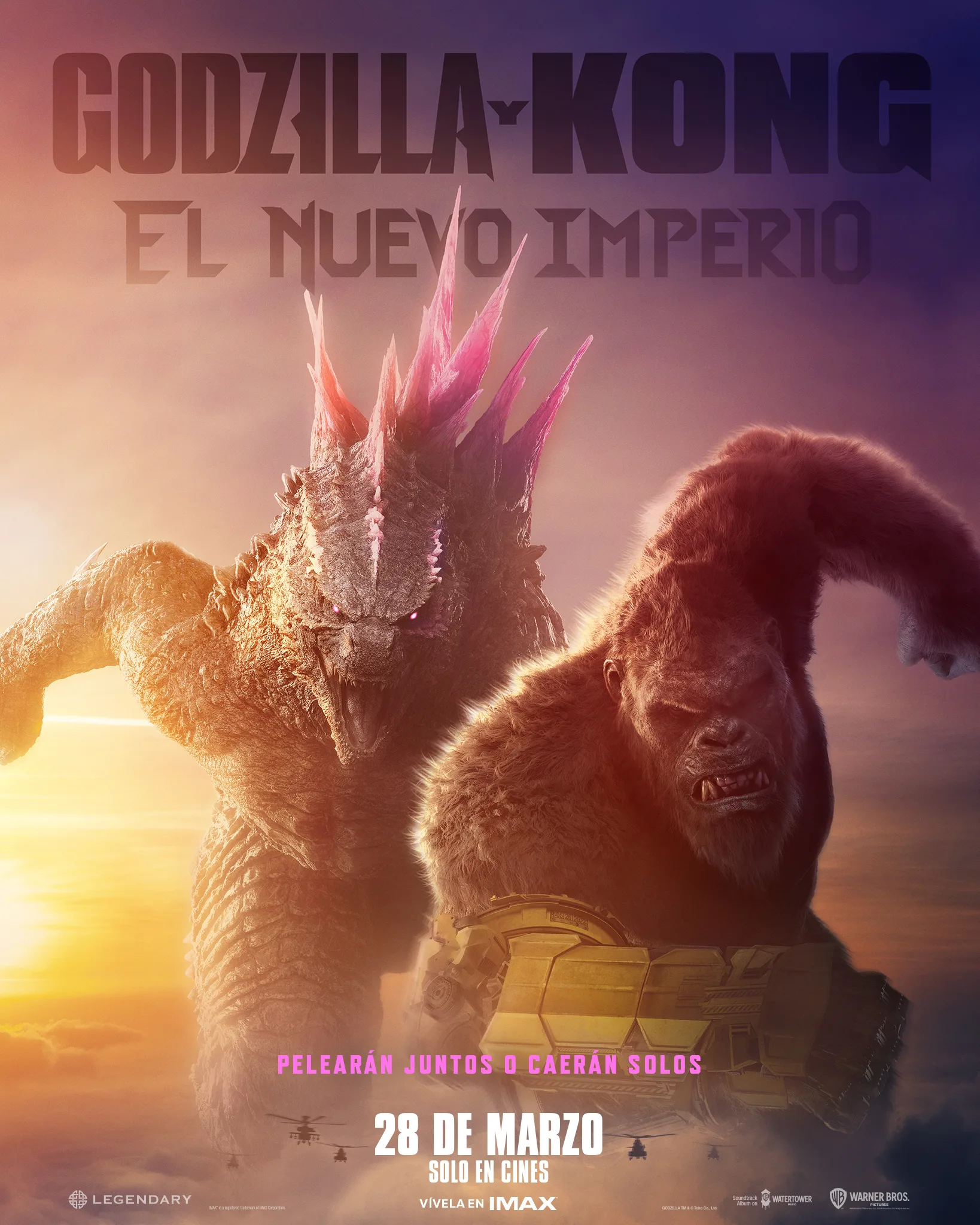 Godzilla y Kong Nuevo imperio póster
