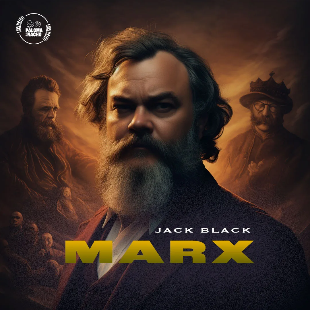 Jack Black como Karl Marx (IA biopic)