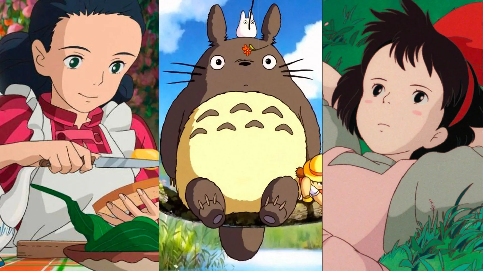 El niño y la garza, El viaje de Totoro y Kiki entregas a domicilio