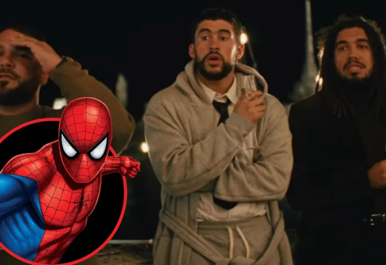 ¡Esto es cine! Spider Man aparece en video de Bad Bunny, y le salva la vida