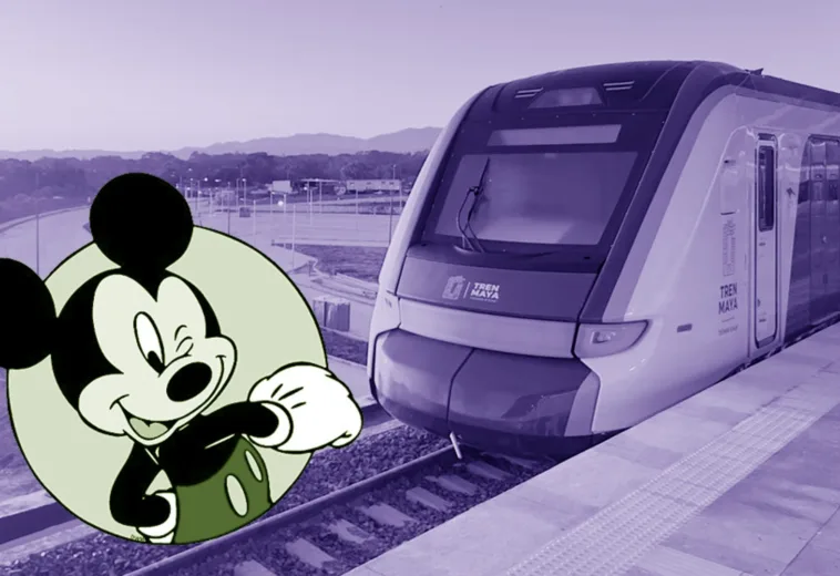 Mickey Mouse viajó en el Tren Maya: ¿Aliado político o turista?