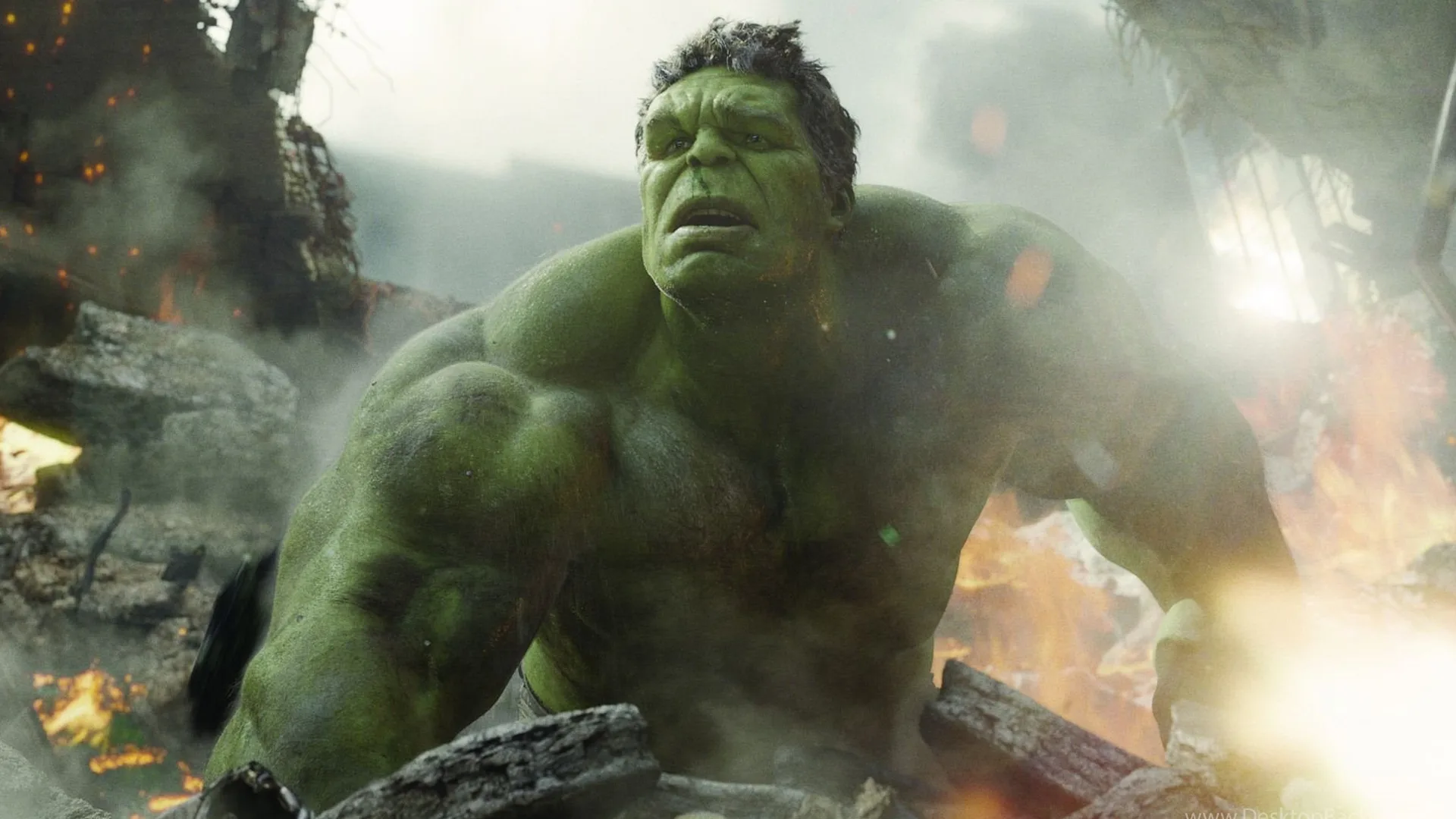 Hulk en Avengers destrucción