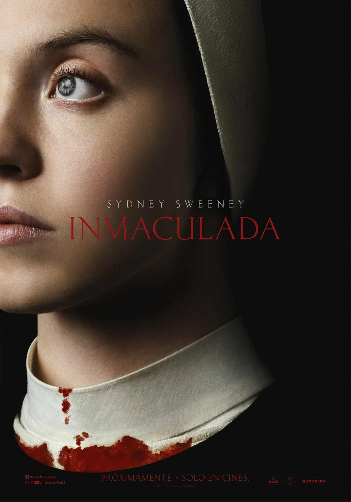Inmaculada póster con Sydney Sweeney