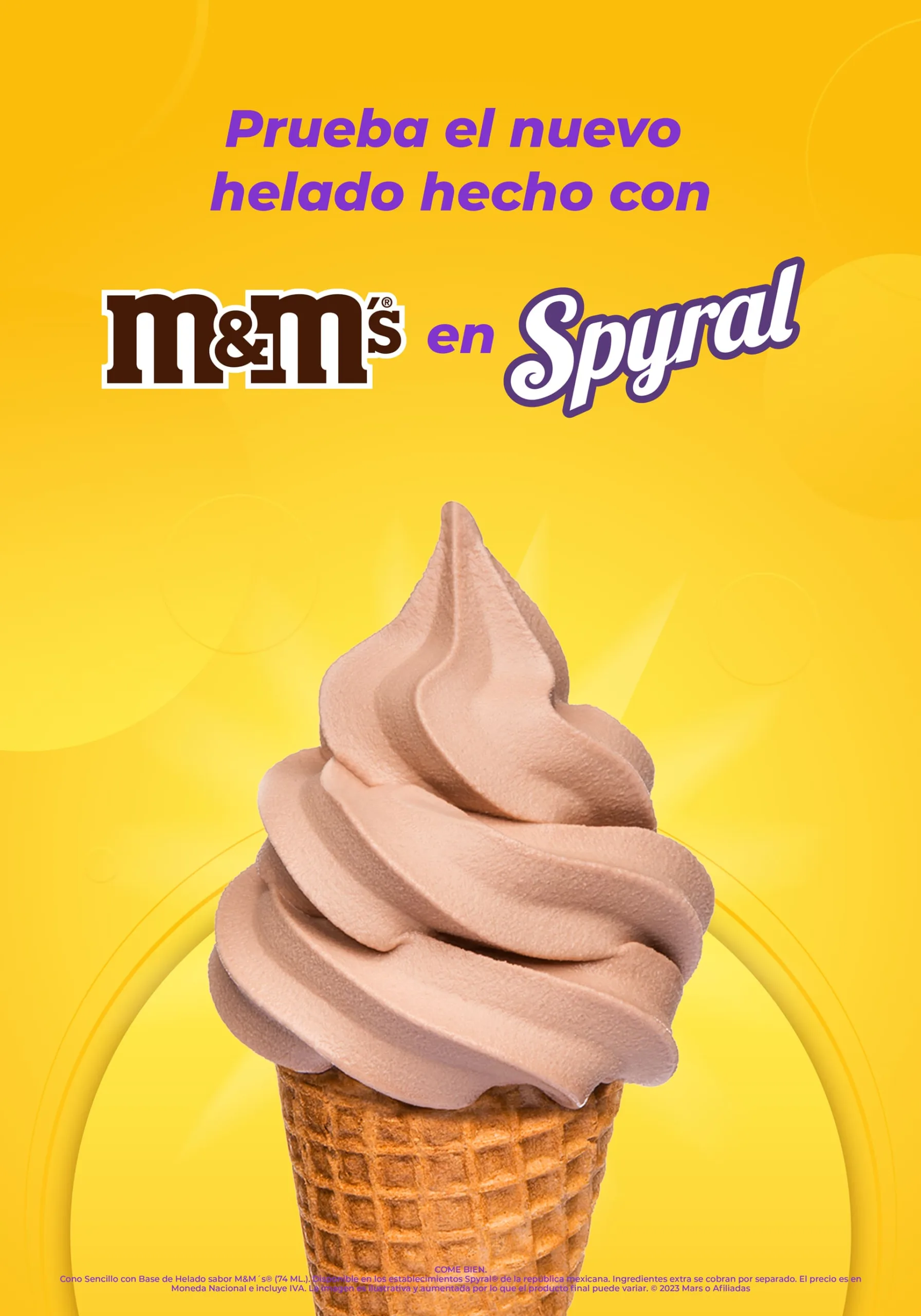 M&M'S helado chocolate Cinépolis Spyral