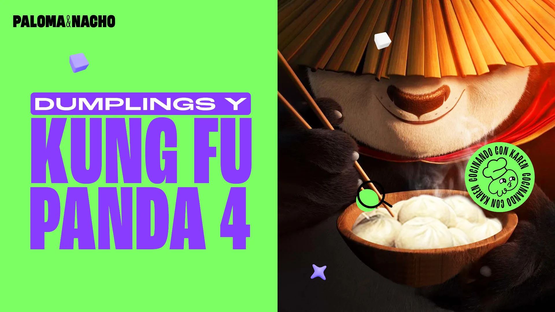 Receta de Dumplings Kung Fu Panda