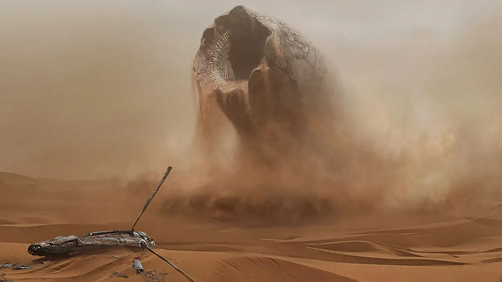 Gusanos de arena: Éstas son criaturas gigantes que habitan las arenas de Arrakis y son una fuente de peligro y fascinación.