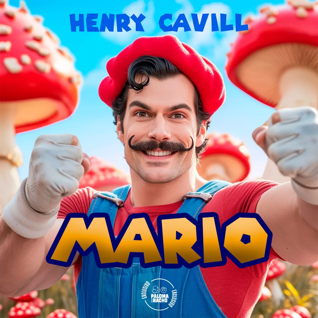 Henry Cavill como personajes de videojuegos (Mario Bros)