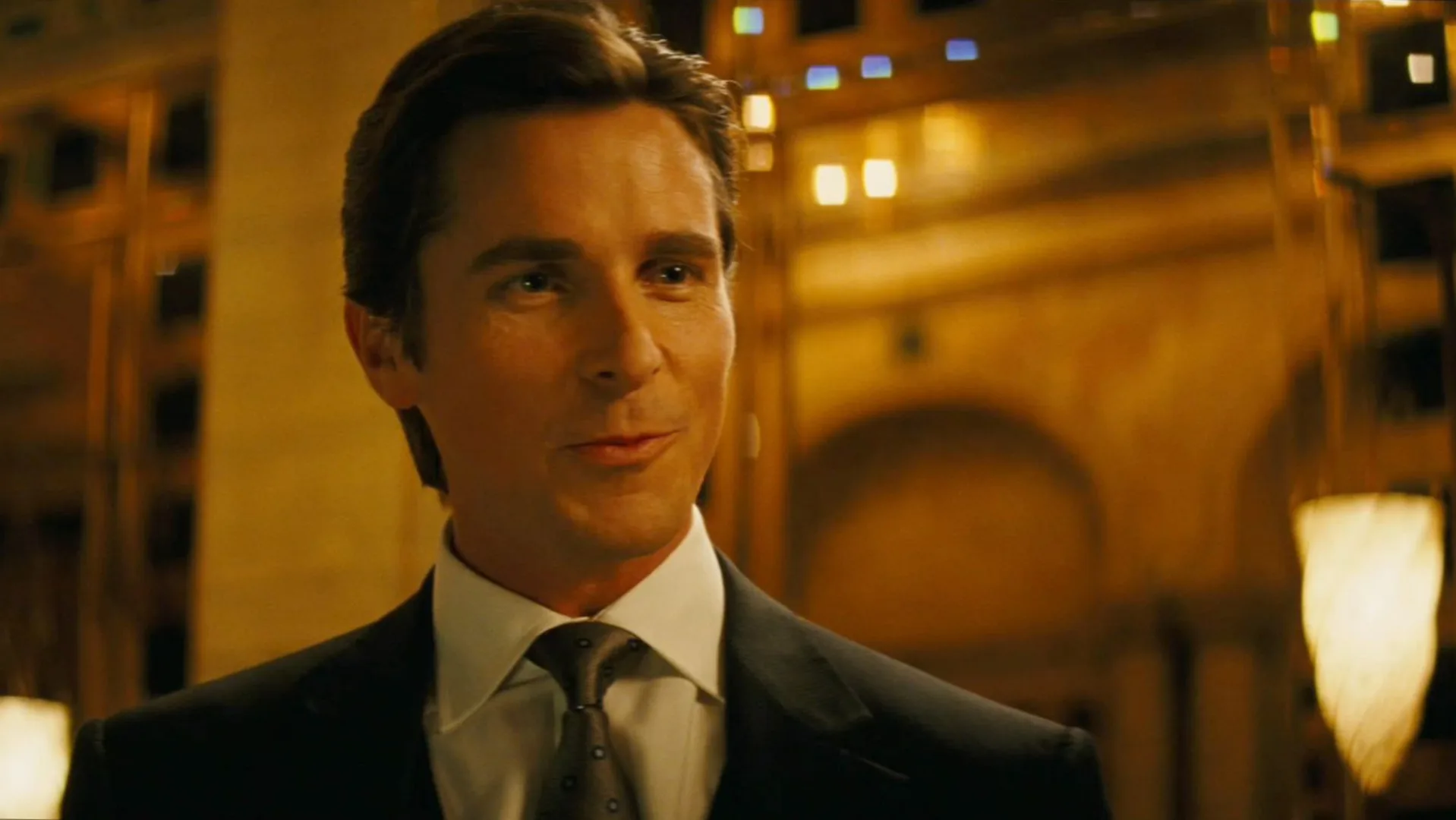Christian Bale como Bruce Wayne.