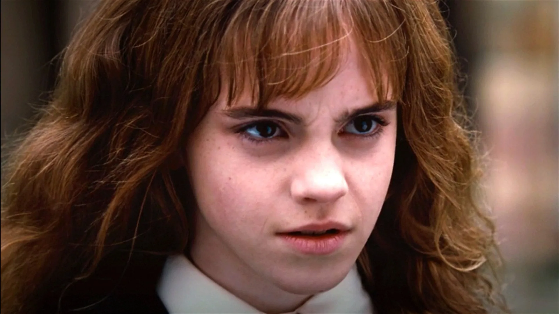 Hermione enojada.