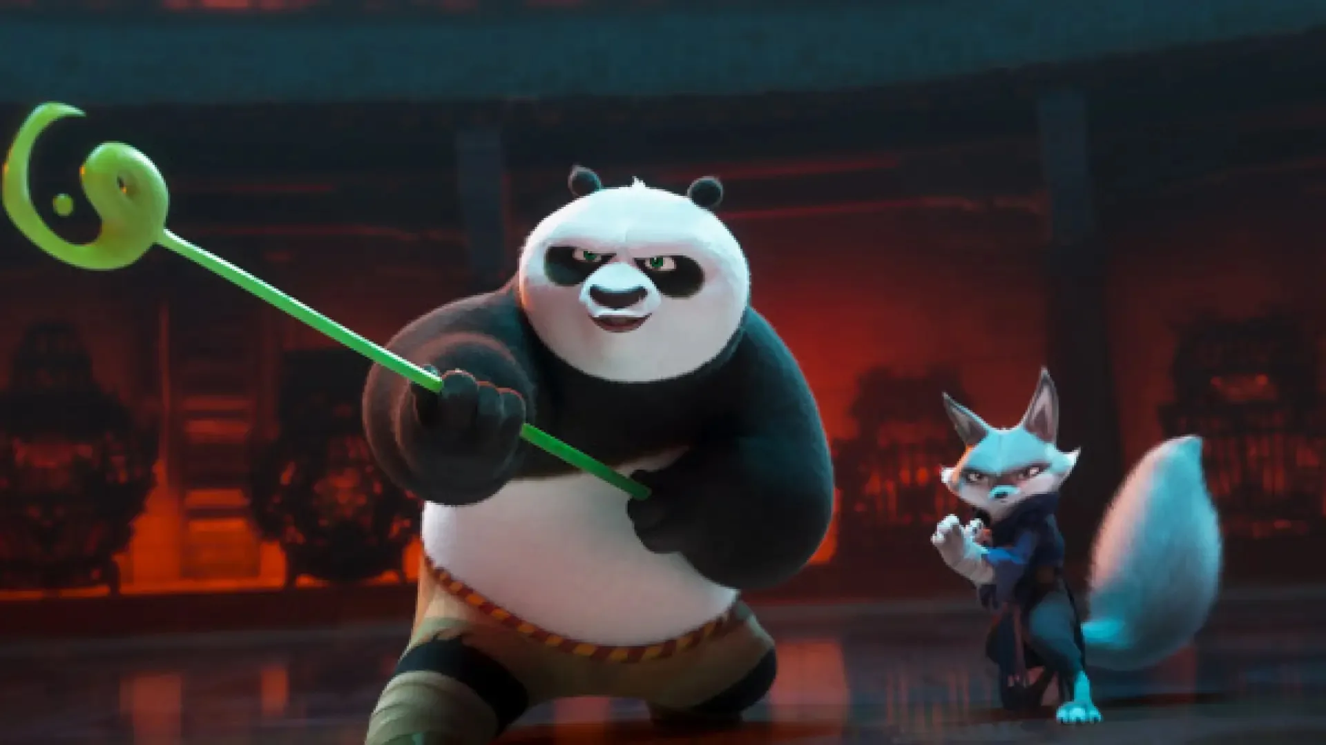 Kung Fu Panda 4 Po preparado para la batalla
