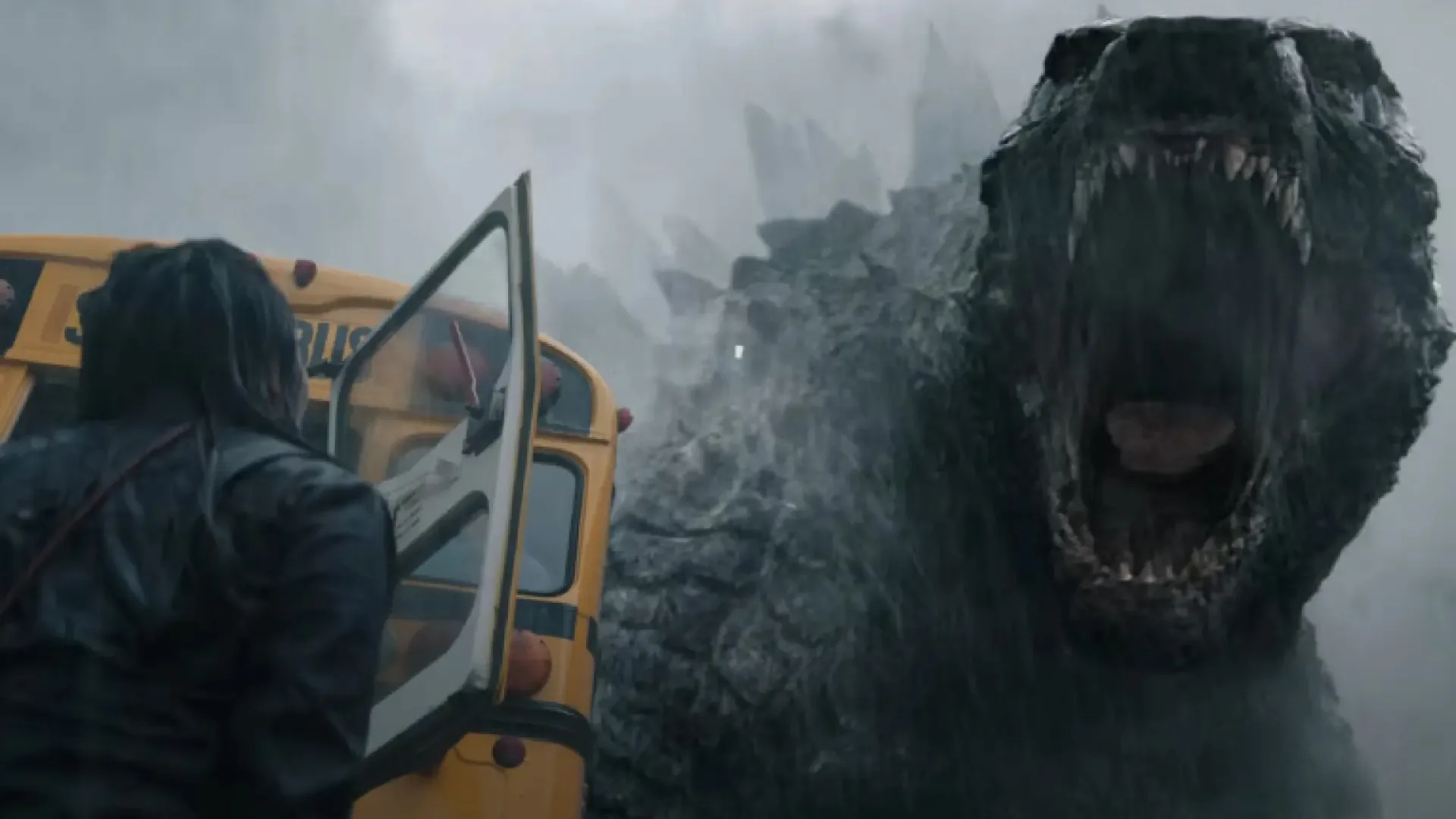 Cronología del MonsterVerse: ataque de Godzilla a un autobús escolar