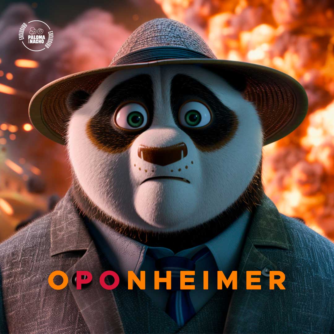 Po de Kung Fu Panda como Oppenheimer